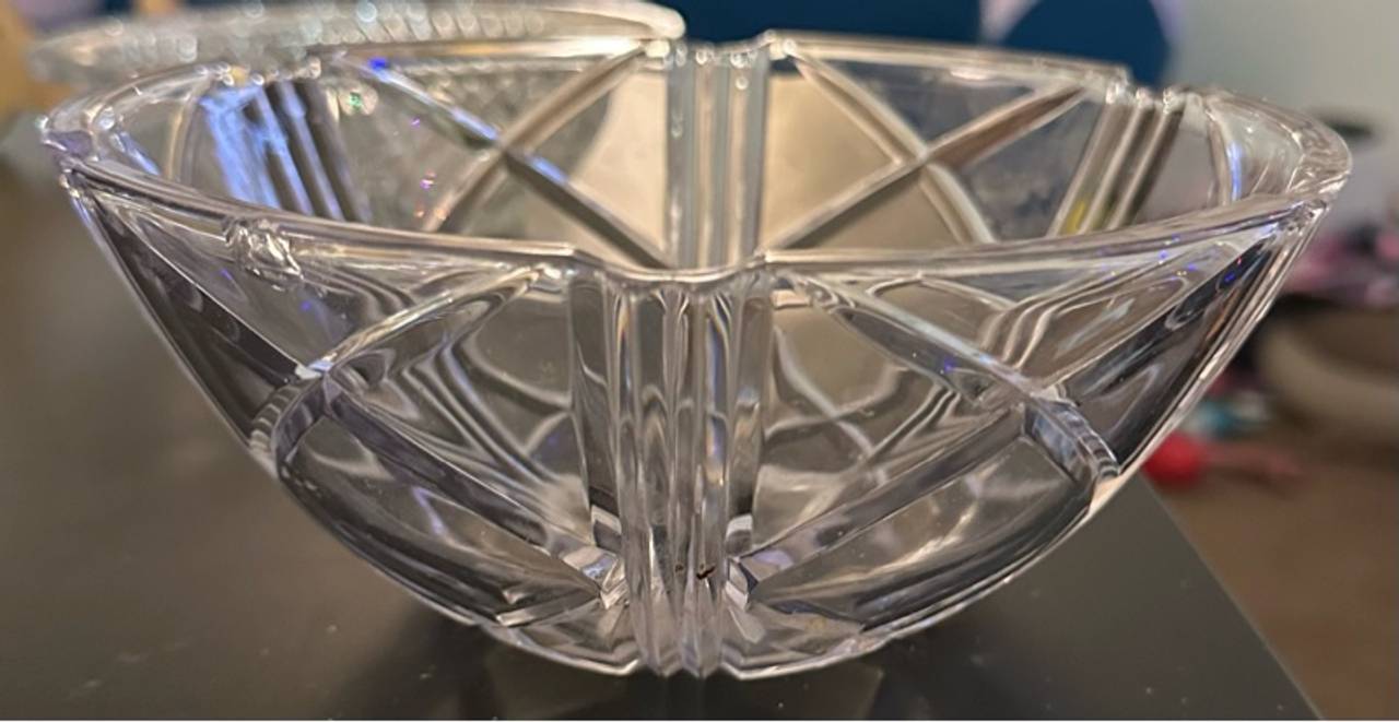 Vintage Hand-Cut Crystal Candy Bowl