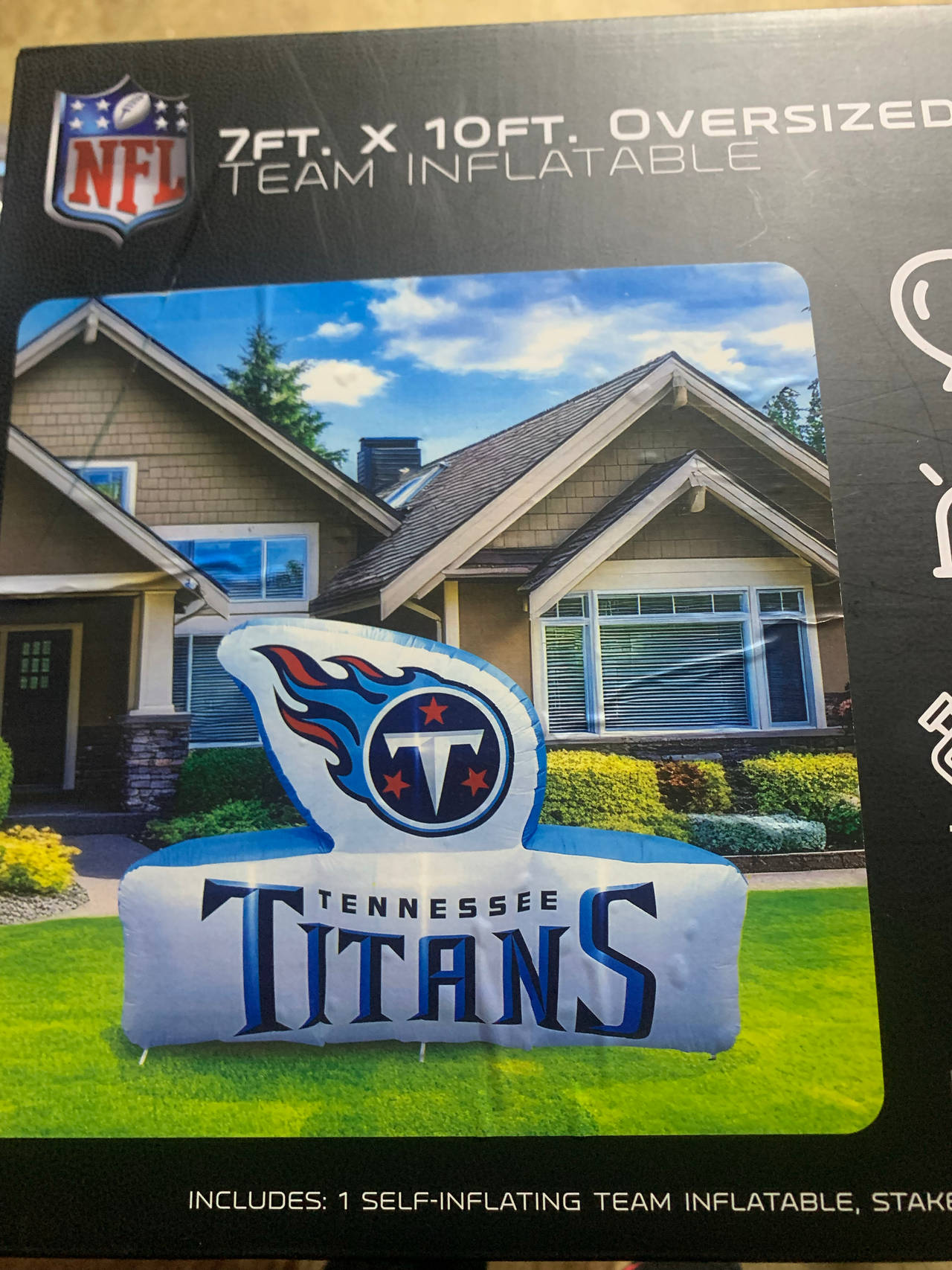 NFL Tennessee Titans 7ft x 10ft Oversized Team Inflatable