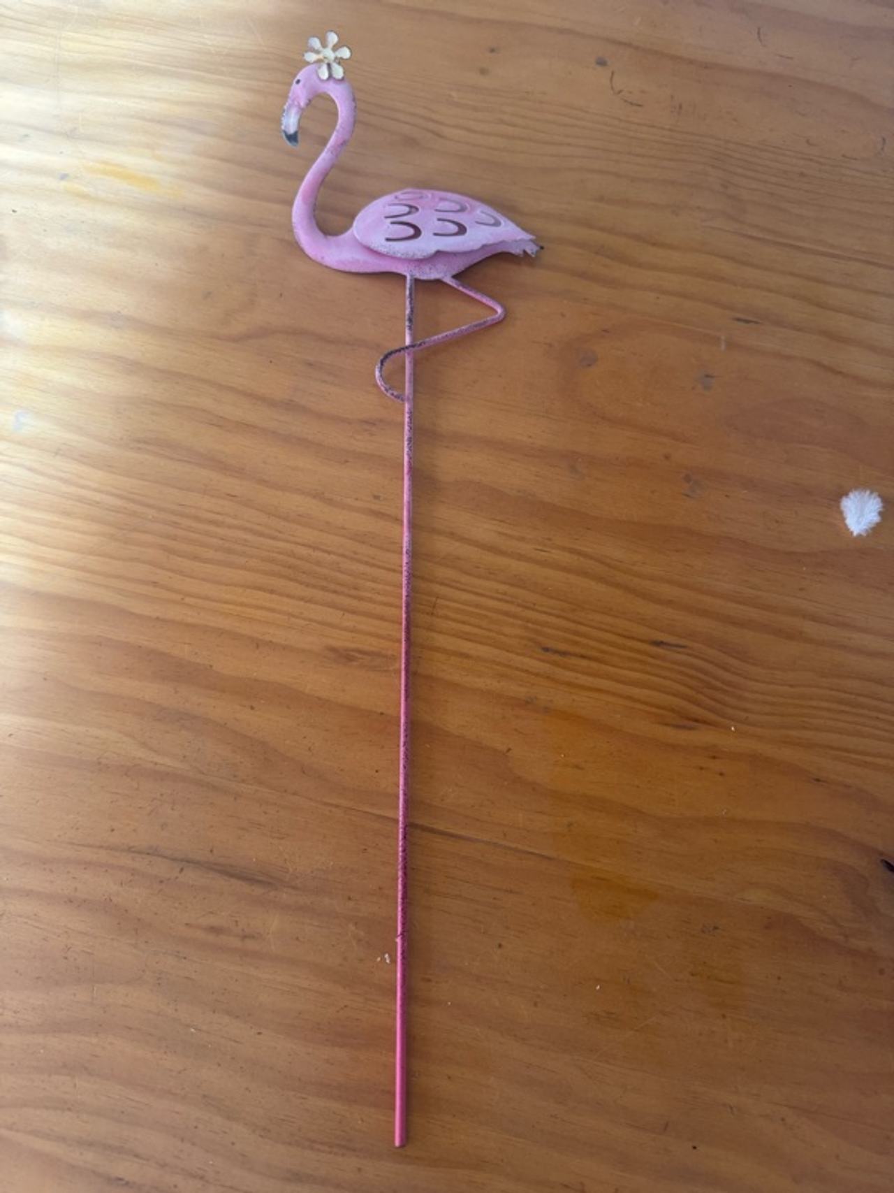 Pink Flamingo Garden Stake