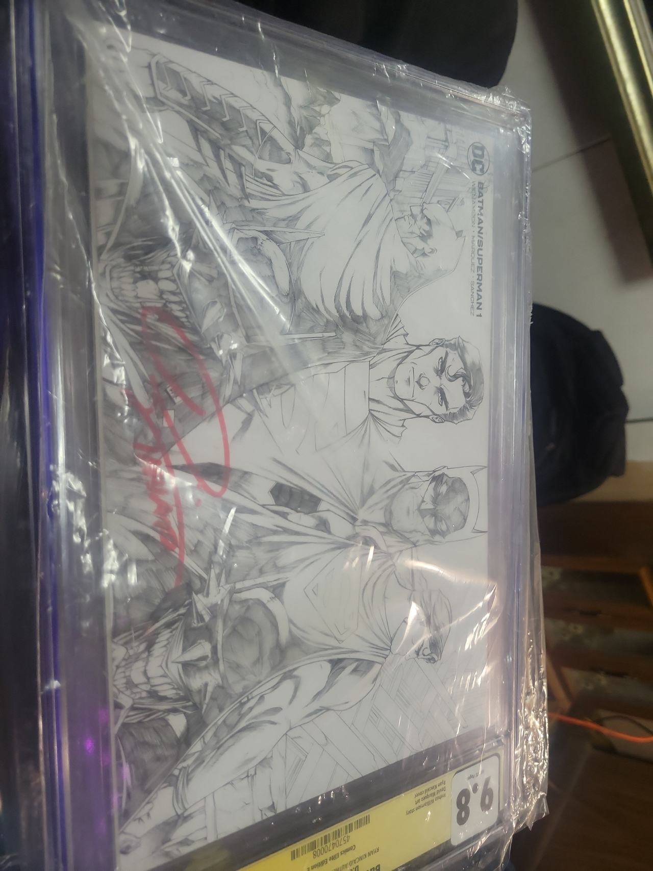 Batman/Superman #1 Ryan Kincaid Sketch Variant CGC 9.8