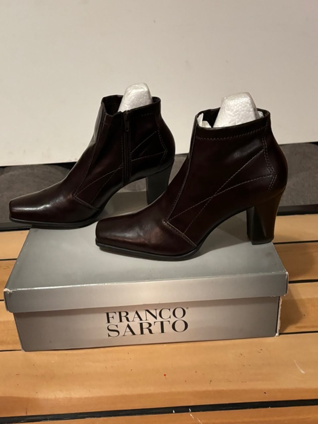 Franco Sarto Brown Ankle Boot