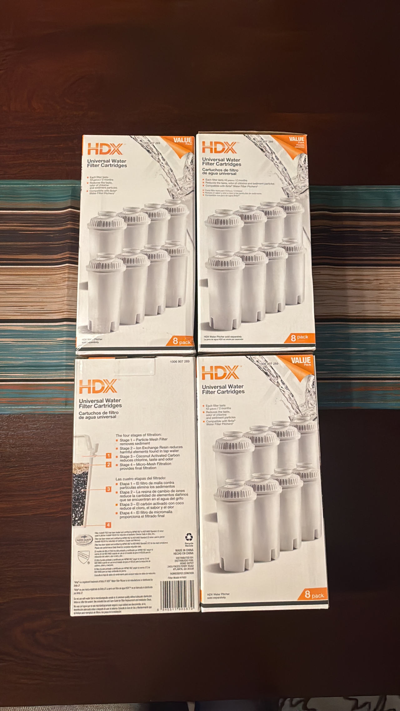 HDX Universal Water Filter Cartridges 8-Pack