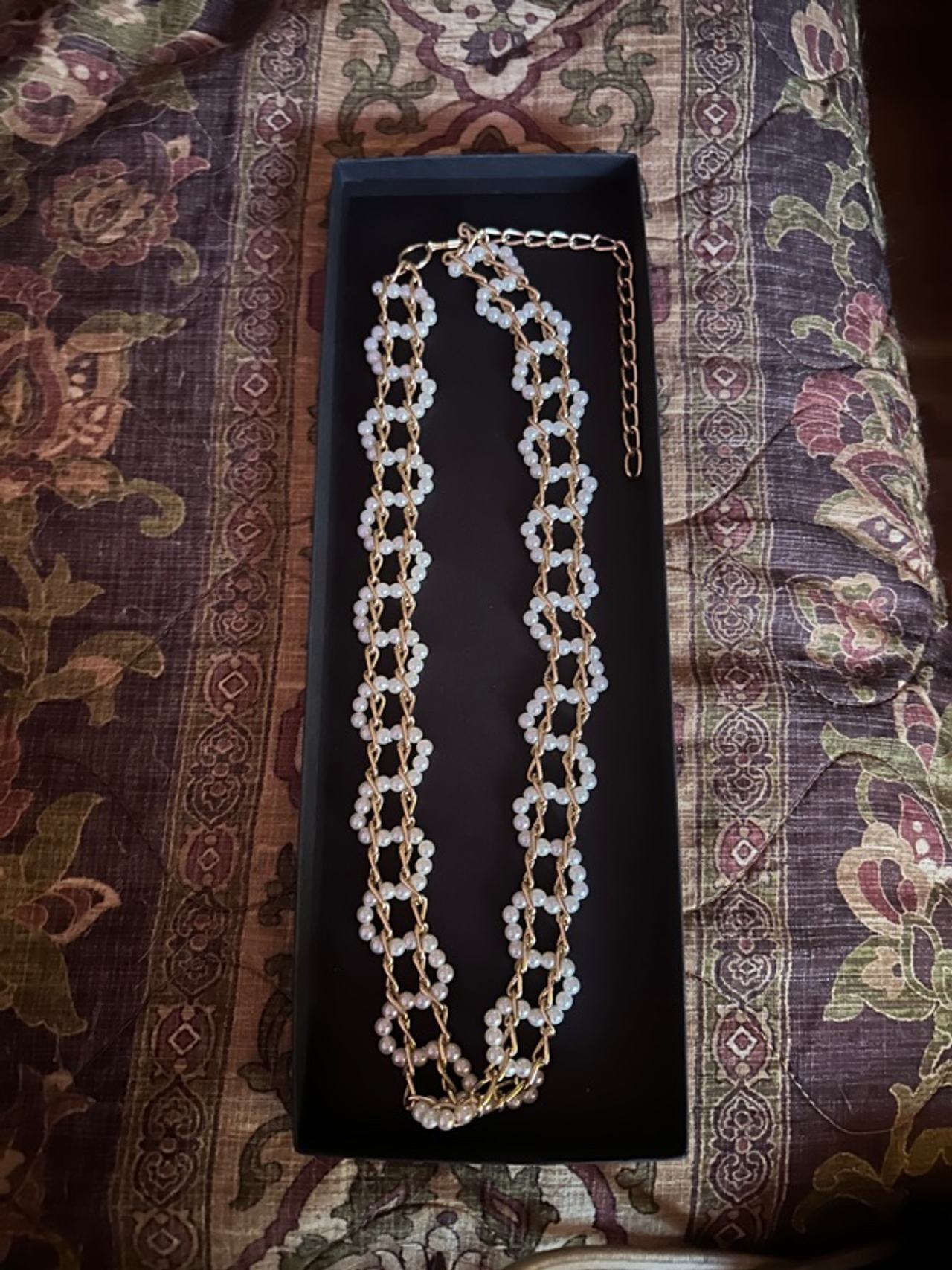 GIOTEL Pearl Beaded Chain Necklace 1 Meter
