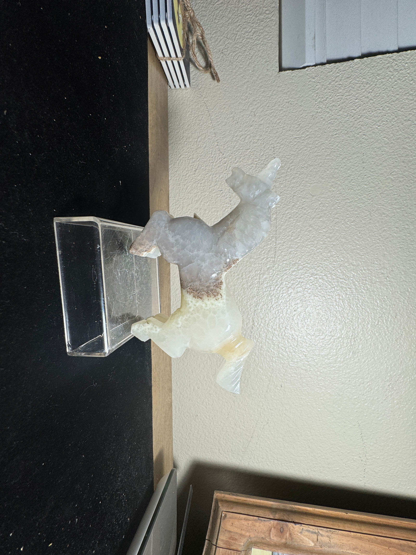 Carved Stone Horse Figurine