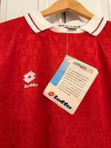 Lotto Italia Vintage Soccer Jersey Red XL - Image 6