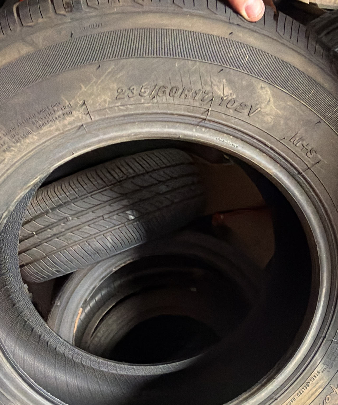 New 235/60R17 All-Season Tire - 102V M+S