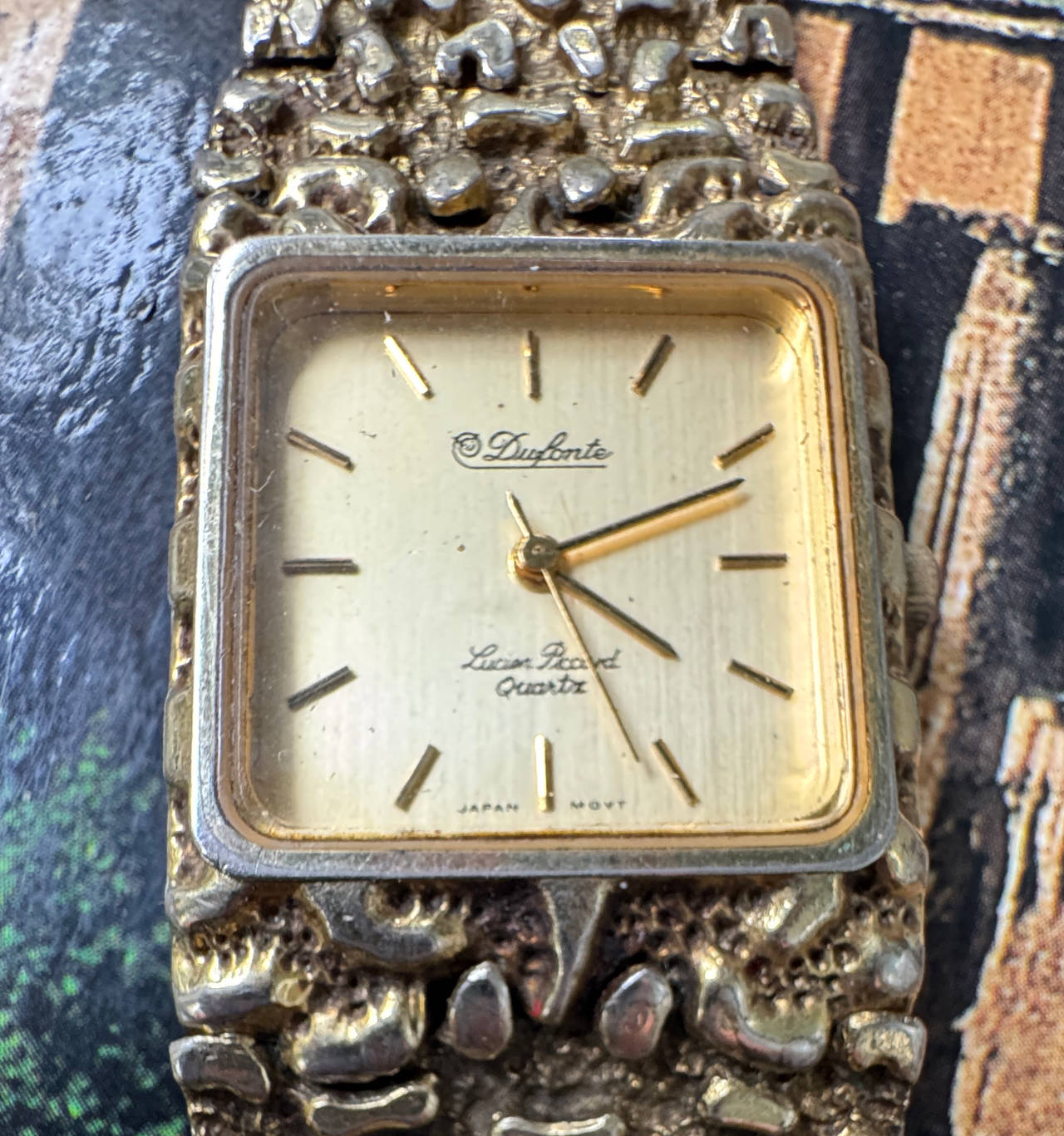 Dufonte by Lucien Piccard Quartz Nugget Watch