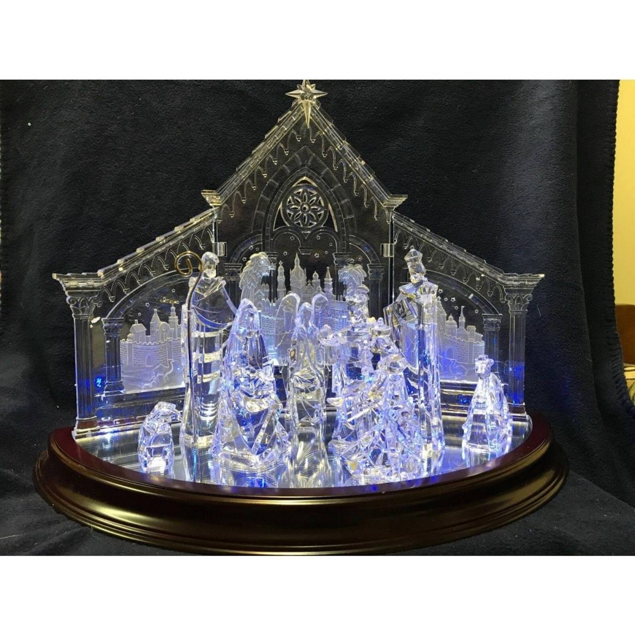 Acrylic Lighted Nativity Scene