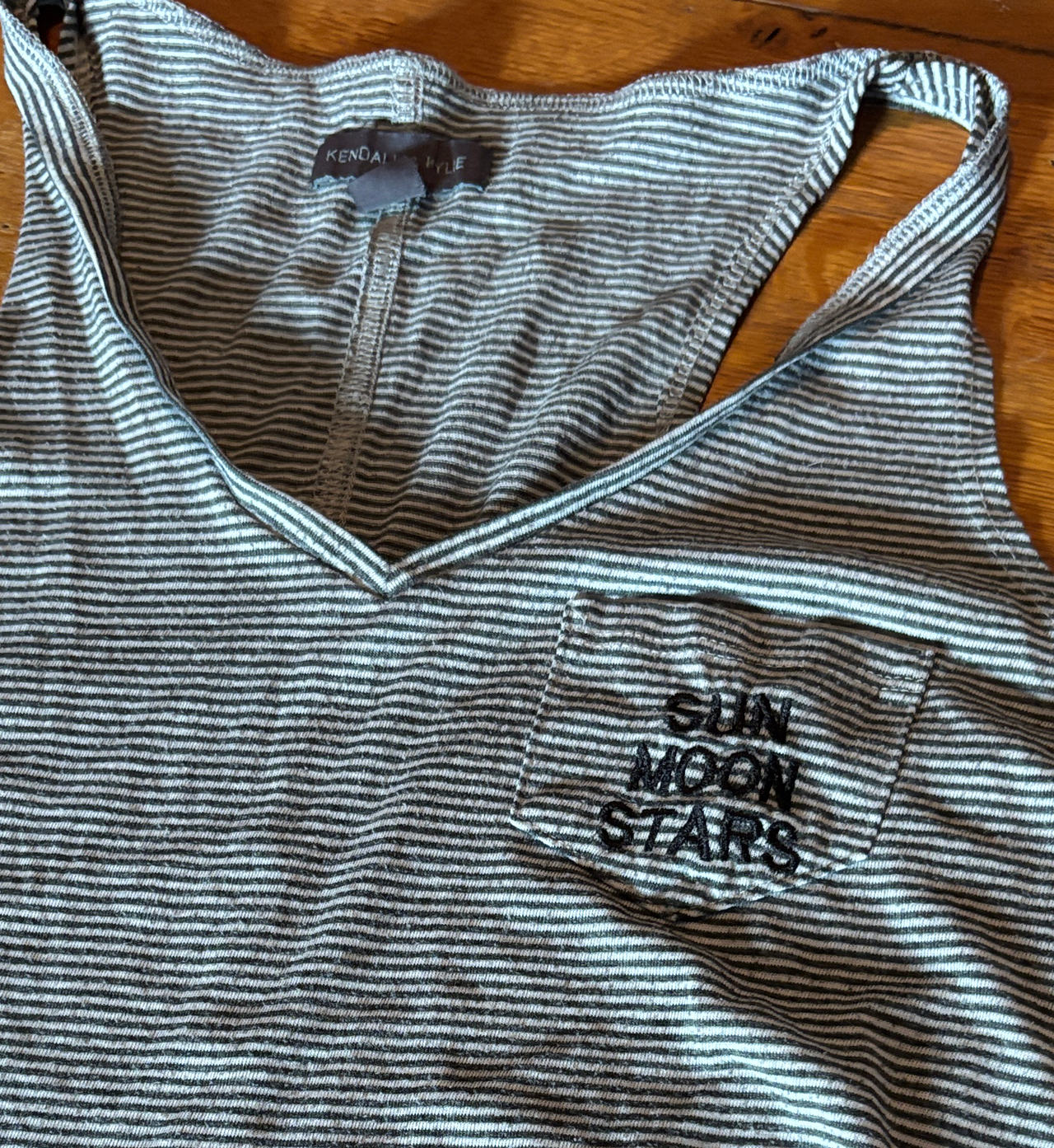 Kendall & Kylie Sun Moon Stars Striped Tank Top