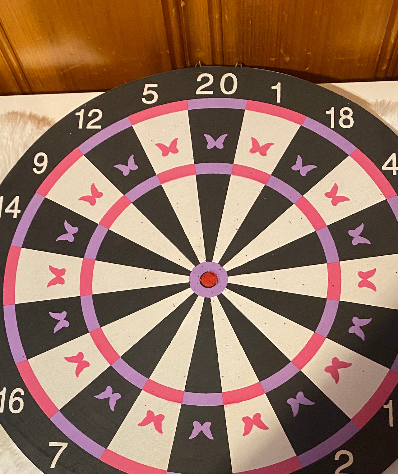 Butterfly Print Dartboard