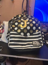 Justice Polka Dot and Stripe Backpack - Image 1