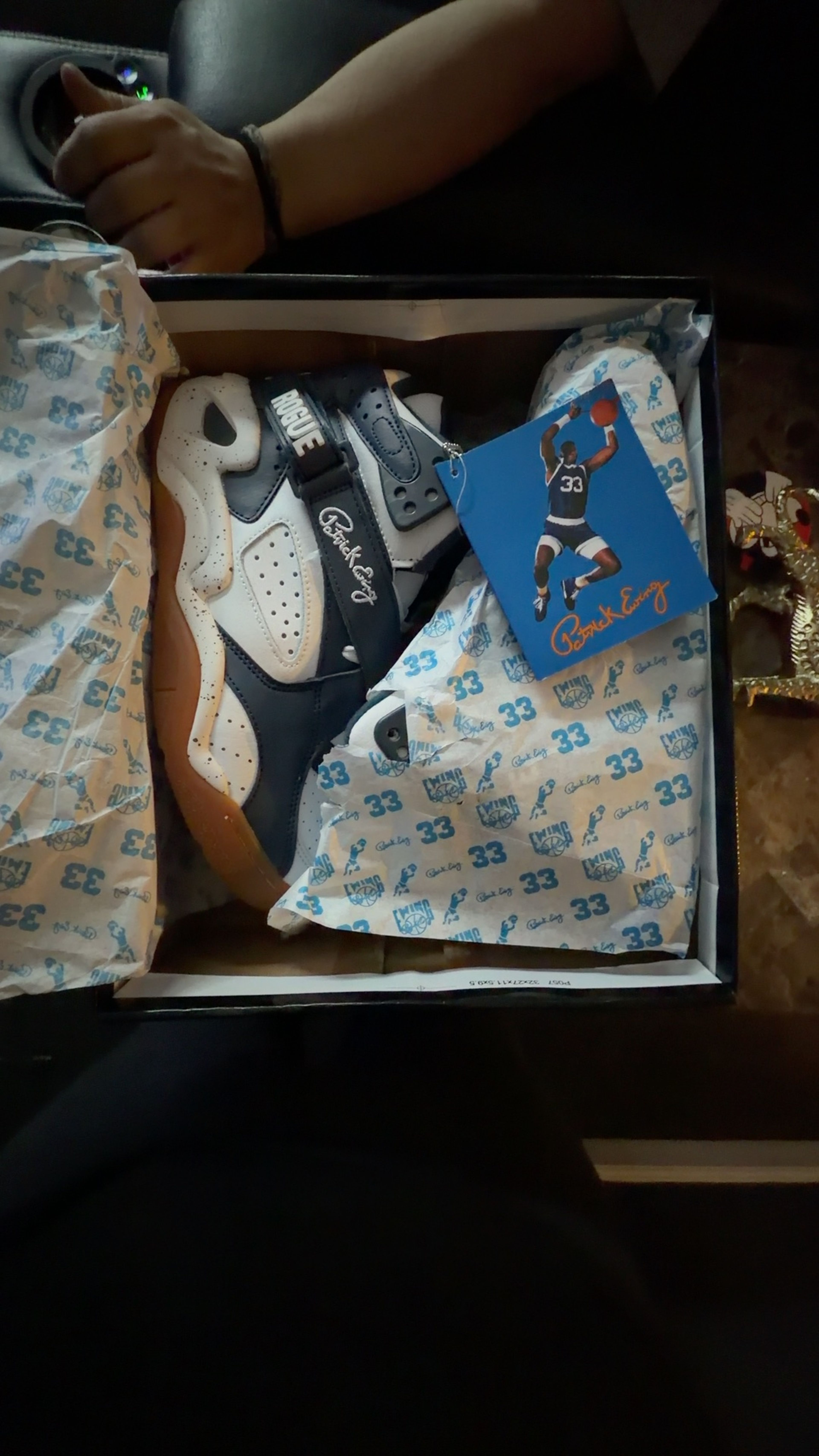 Ewing Athletics Rogue Navy Gum High Top Sneakers