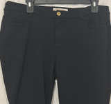 Michael Kors Black Stretch Pants with Gold Button - Image 1