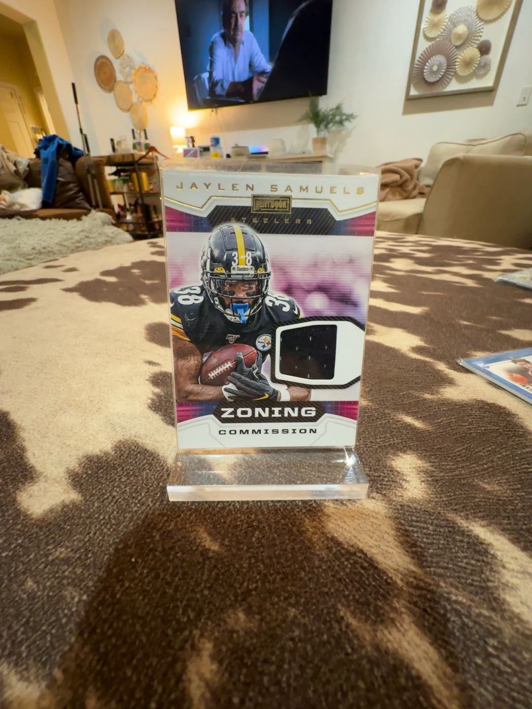 Panini Playbook Jaylen Samuels 2020 #ZC-23 Pittsburgh Steelers