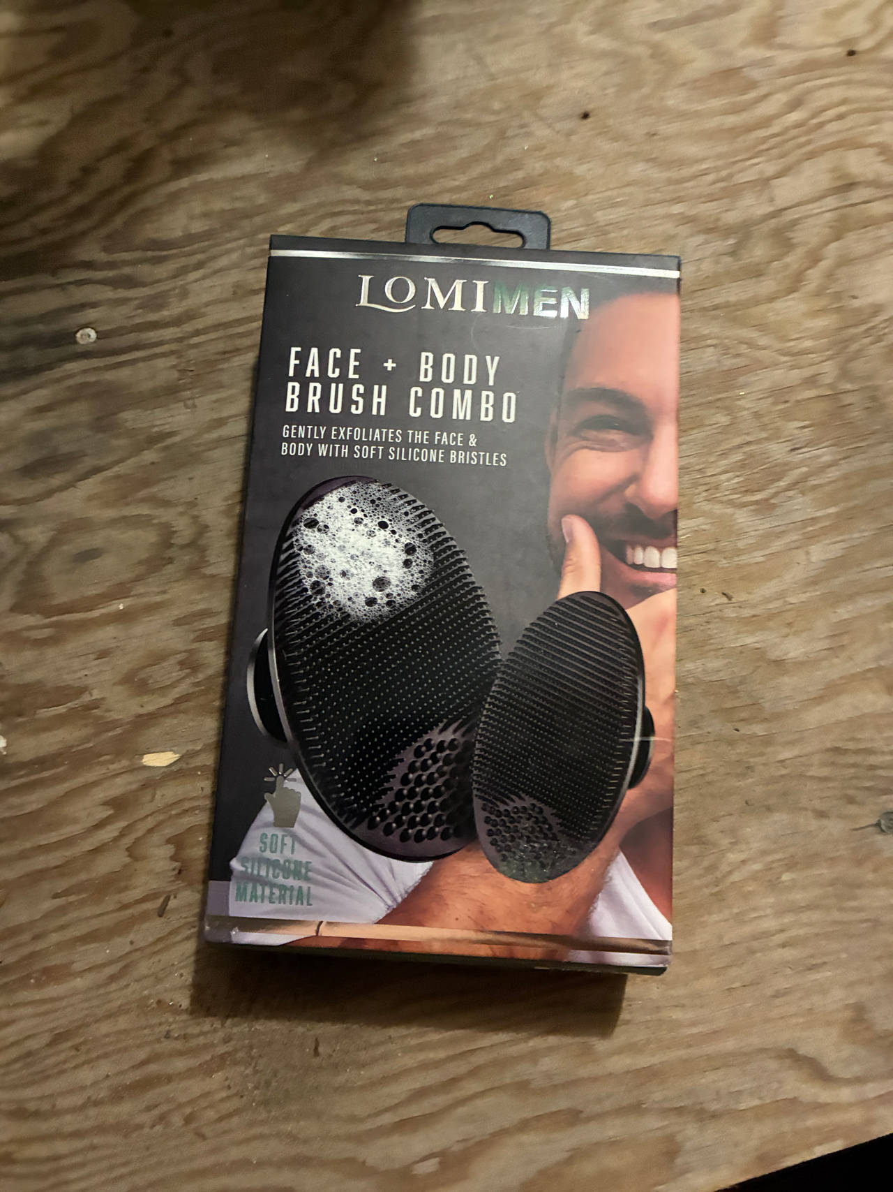 Lomi Men Face + Body Brush Combo
