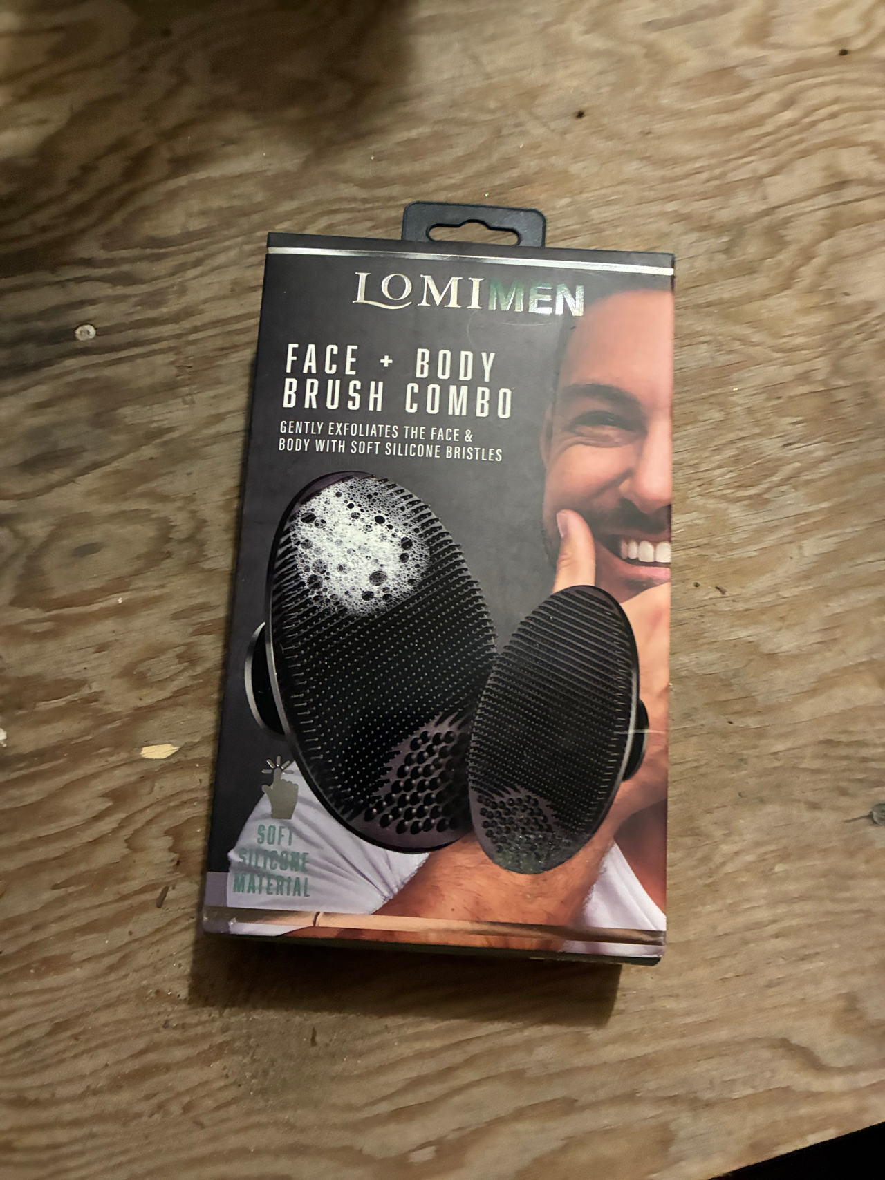Lomi Men Face + Body Brush Combo