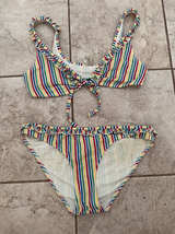 Solid & Striped Multicolor Striped Bikini Set
Top - XS. bottoms- M - Image 1