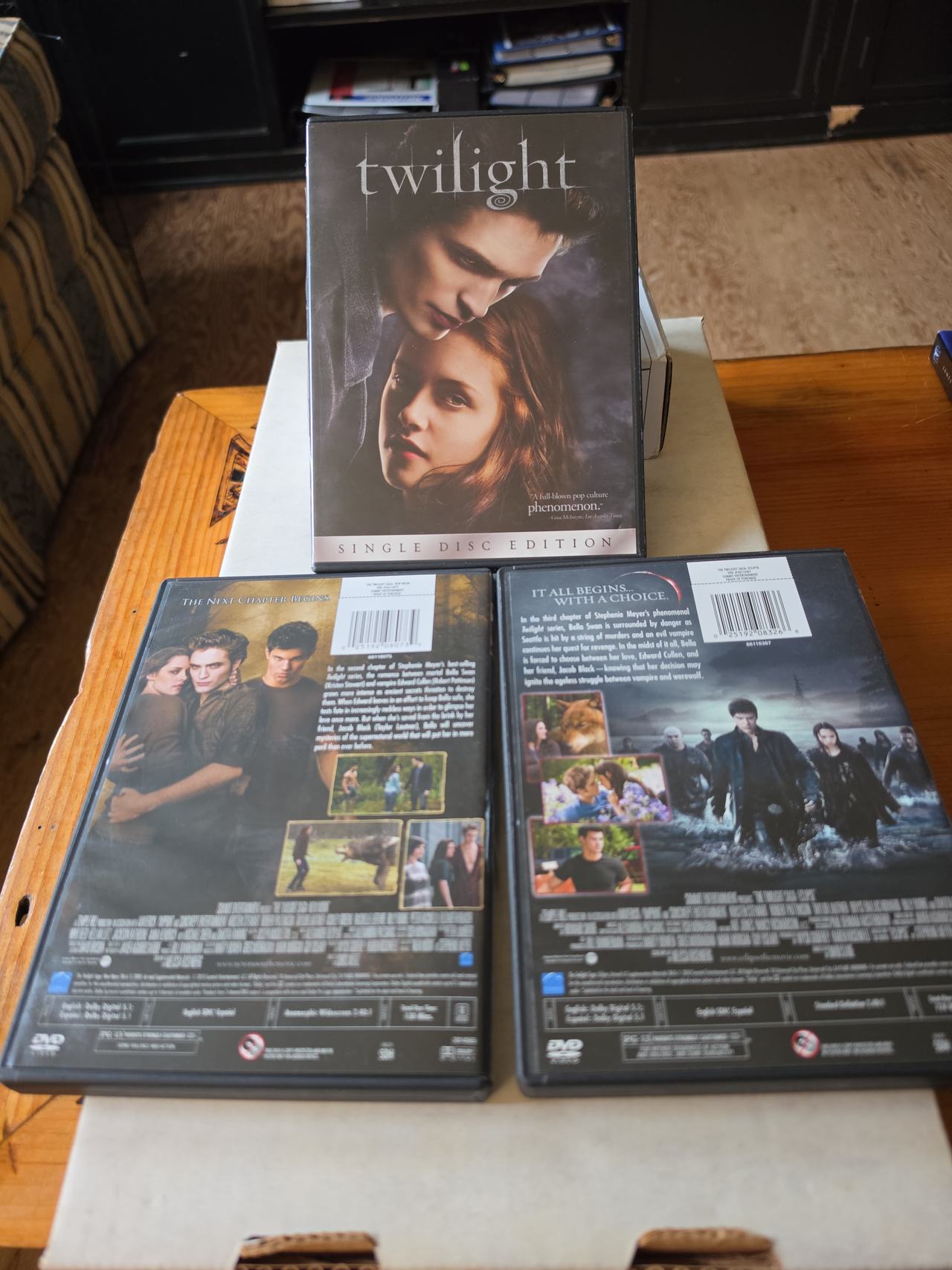 The Twilight Saga: Twilight / New Moon / Eclipse DVD Set