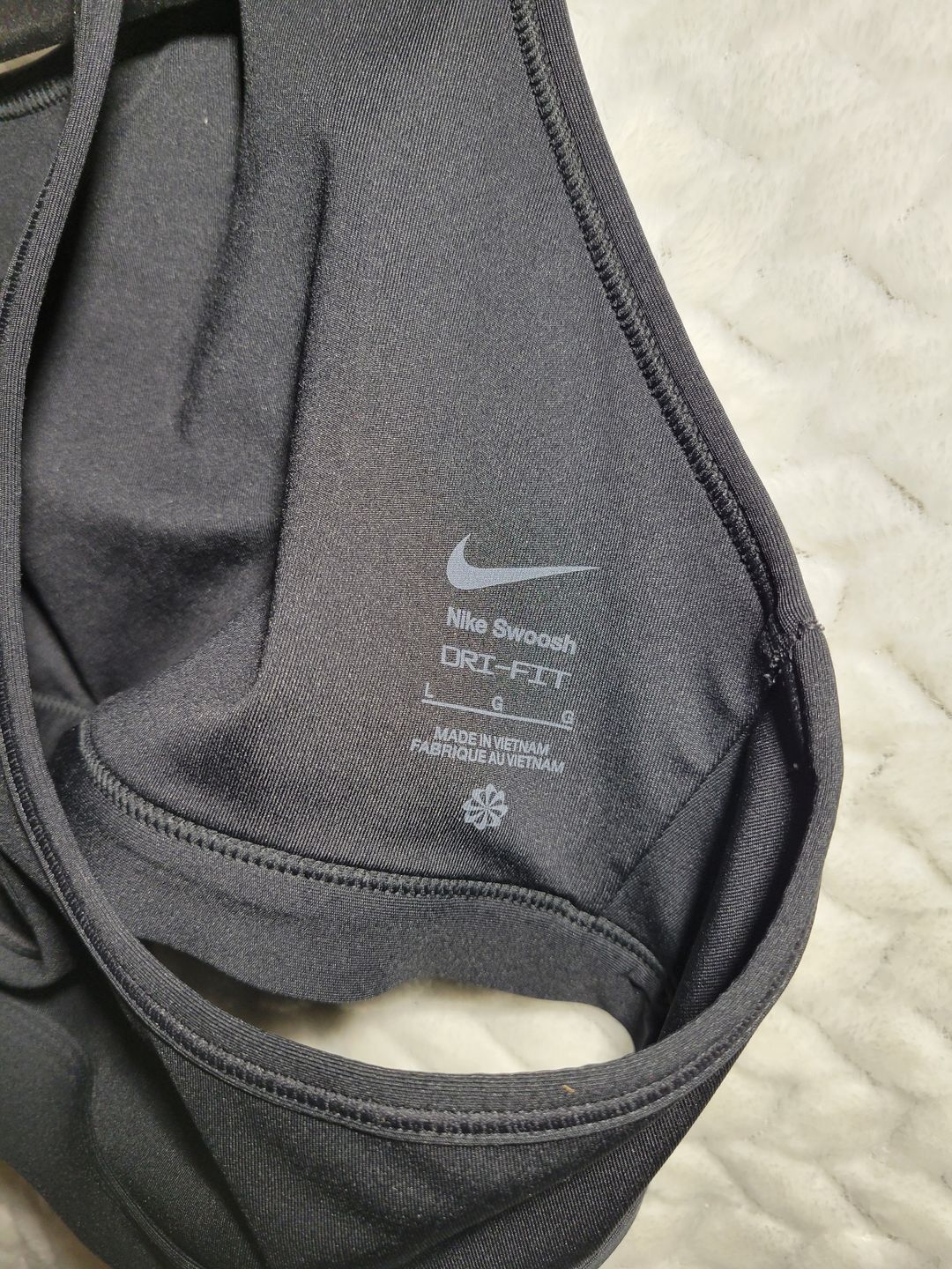 Nike Swoosh Medium-Support Sports Bra dri-fit sz L