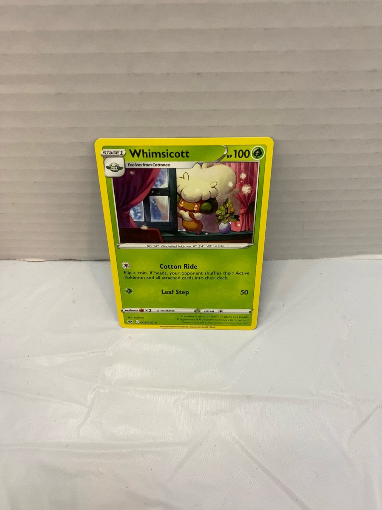Pokemon Whimsicott Sword & Shield #006/202 PSA 10