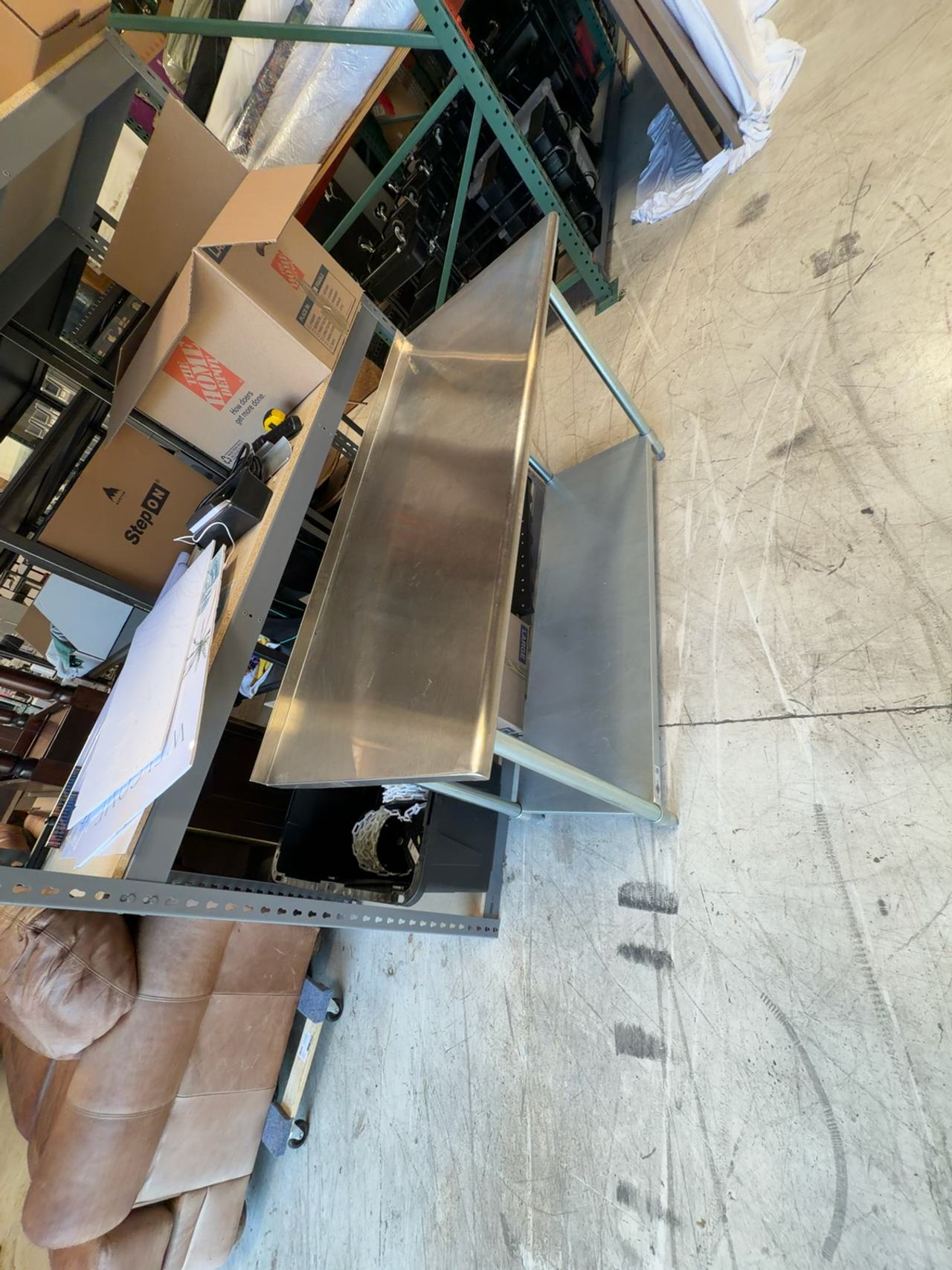  Profeeshaw Stainless Steel work Table with Under Shelf and backsplash 60x24”