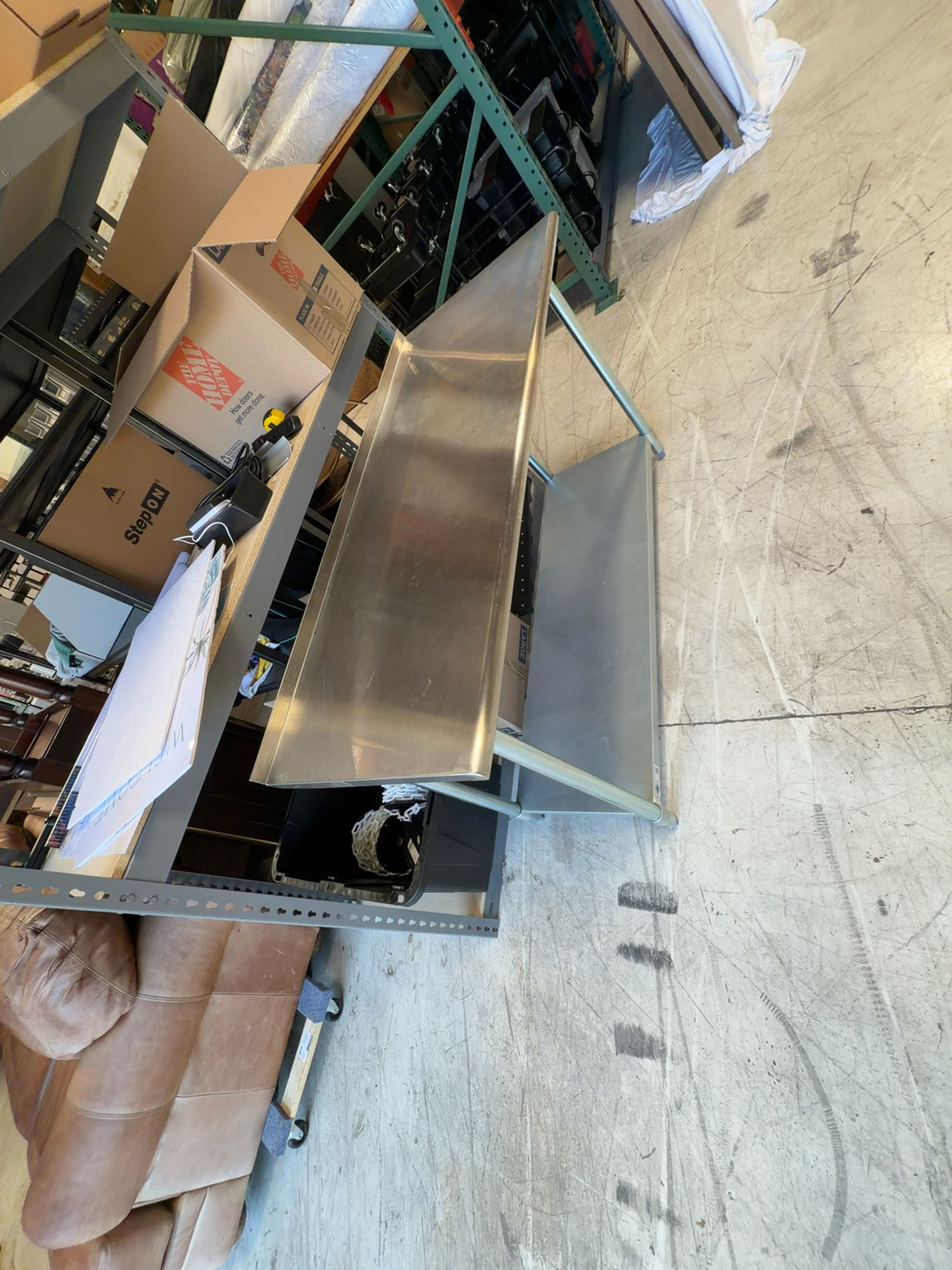  Profeeshaw Stainless Steel work Table with Under Shelf and backsplash 60x24”