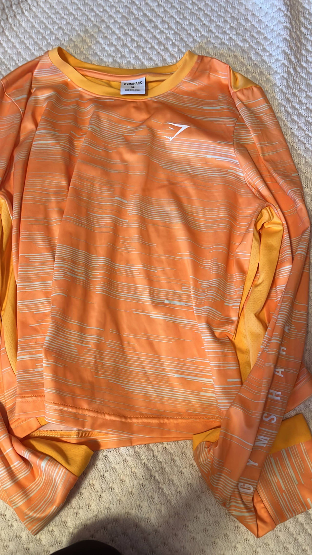 Gymshark Long Sleeve Graphic Training Top xl like new