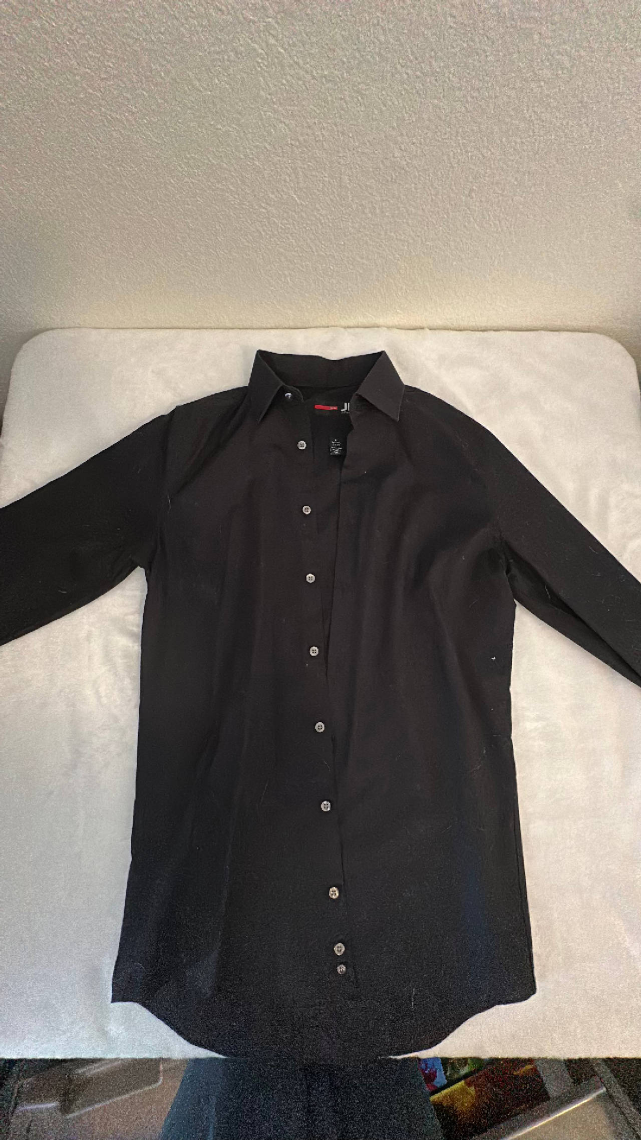 JF Ferrar Stretch Slim Shirt Black Medium