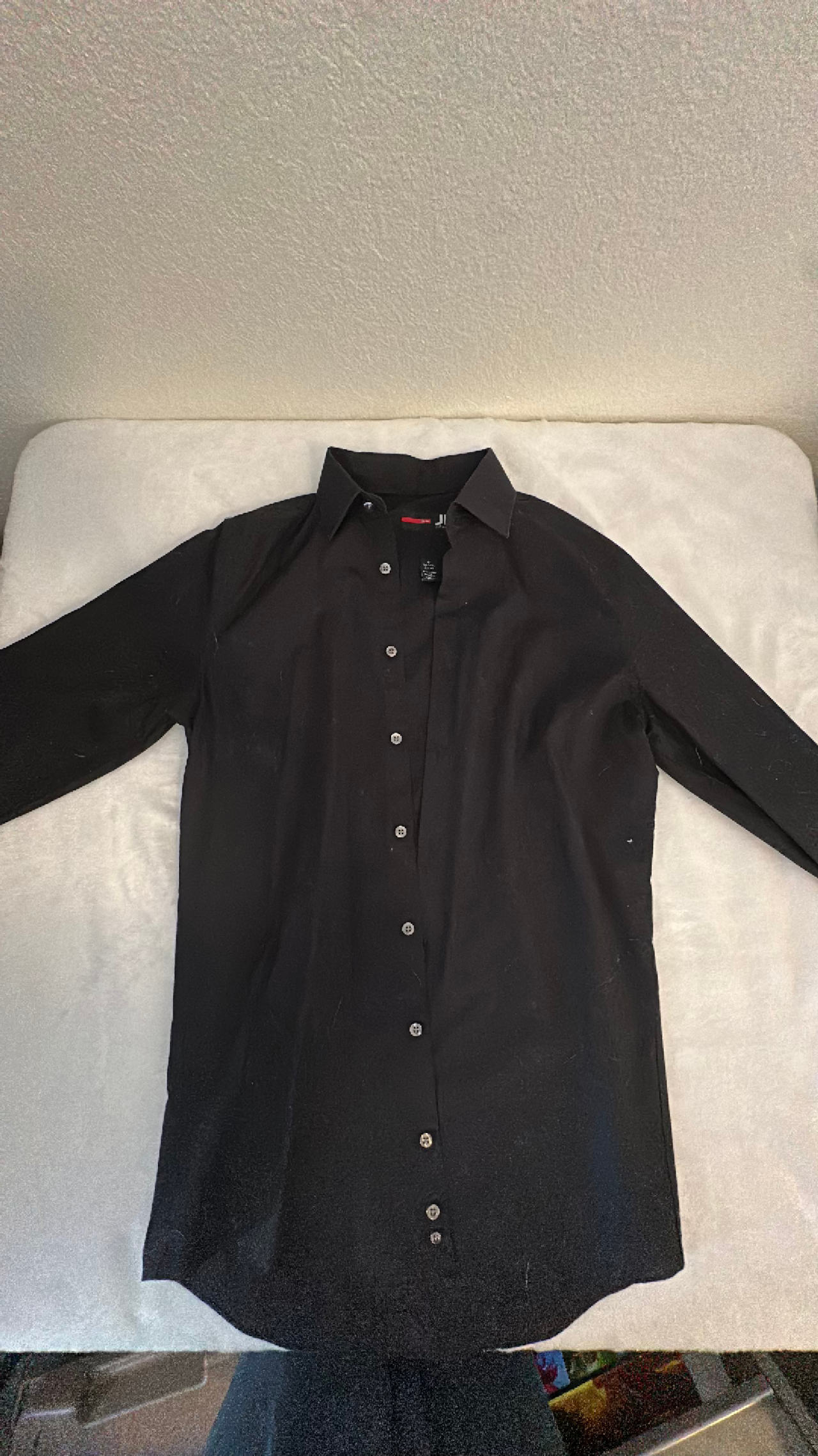JF Ferrar Stretch Slim Shirt Black Medium