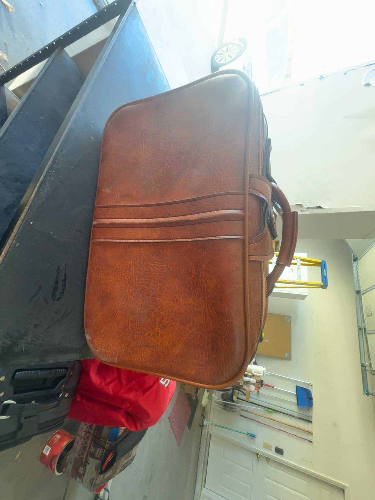 World Traveler Brown Vintage Suitcase