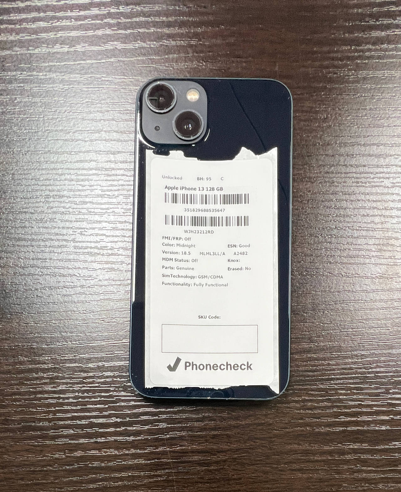 Apple iPhone 13 128GB Midnight