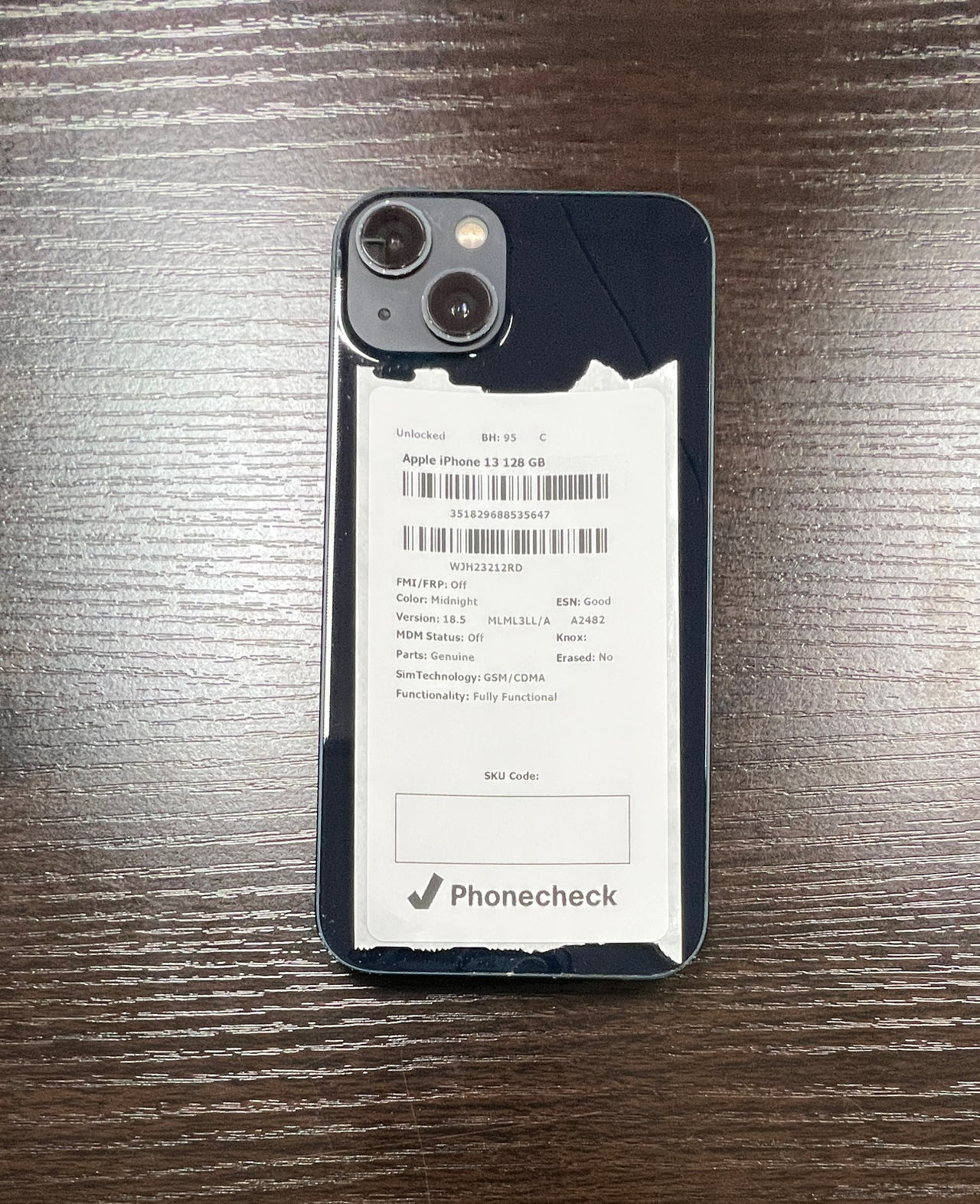 Apple iPhone 13 128GB Midnight