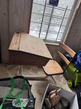 Vintage Lift Top School Desk - Image 1