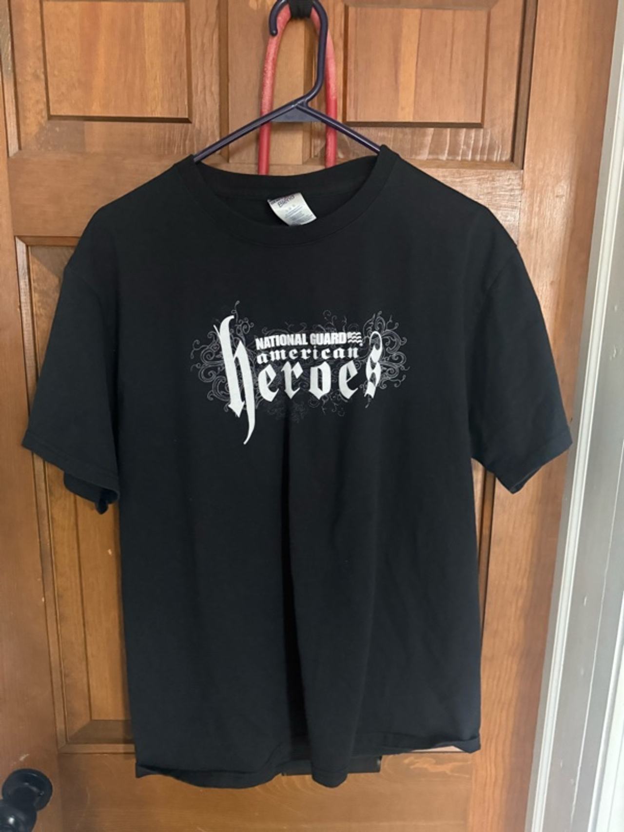 National Guard American Heroes Black T-Shirt