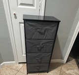 mDesign 4-Drawer Vertical Fabric Storage Tower - Image 1