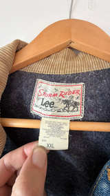 Lee Storm Rider Denim Jacket with Blanket Lining XXL Vintage  - Image 3