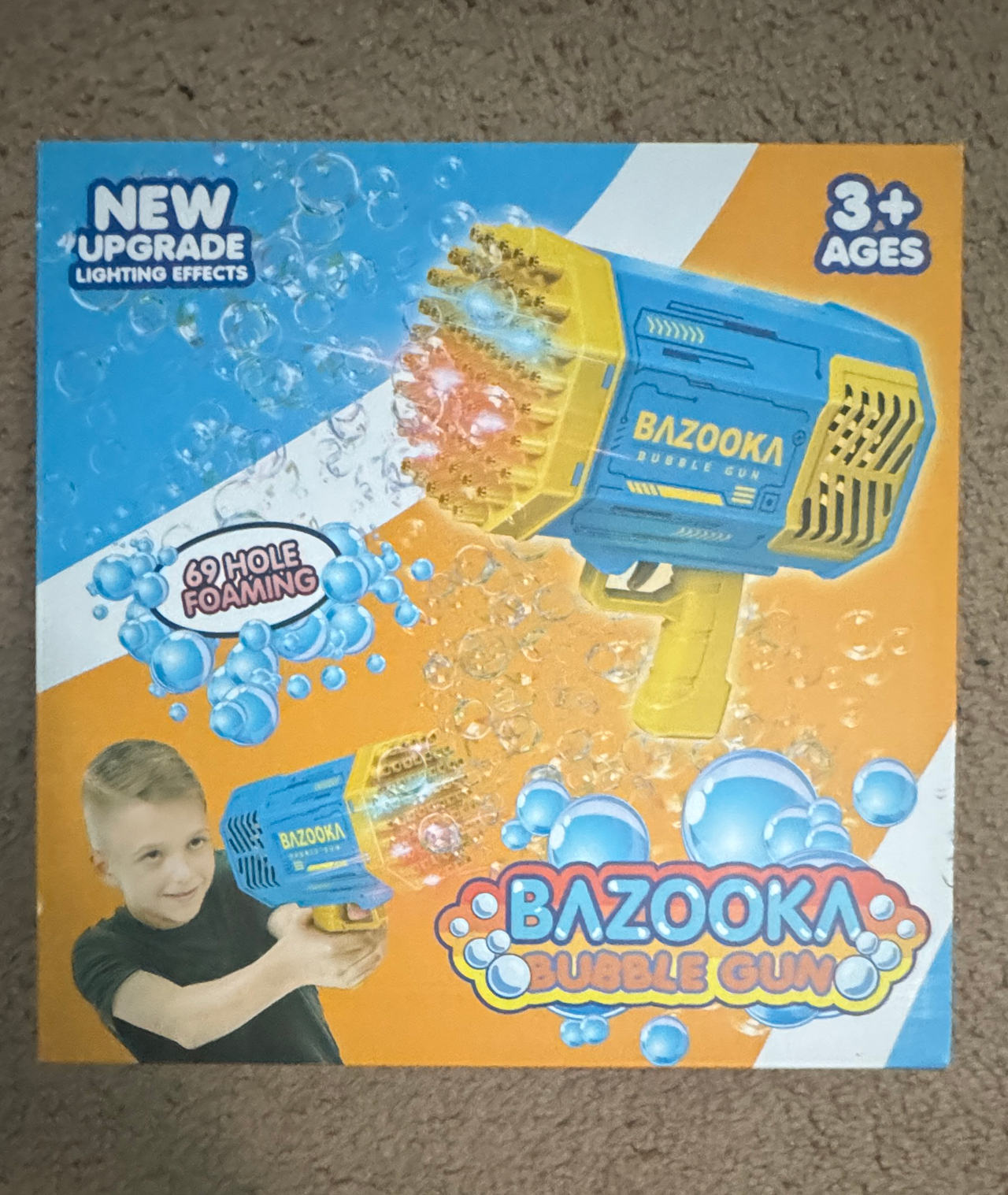 Bazooka Bubble Gun 69 Hole with LED Lights