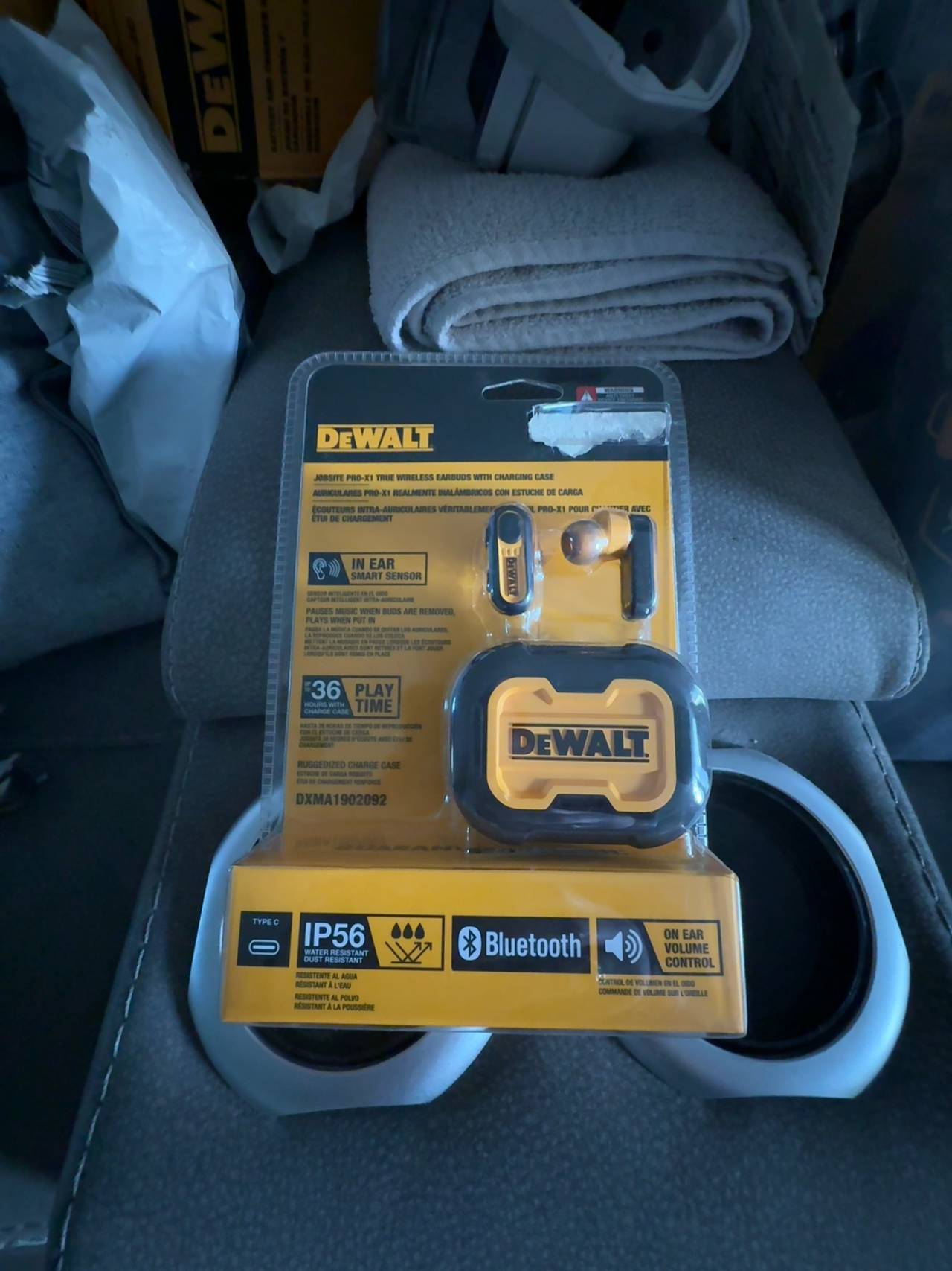 DeWalt Pro-X1 Jobsite True Wireless Earbuds Black/Yellow