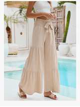 Blooming Jelly Women's Casual Wide Leg Tiered Trousers - Image 4