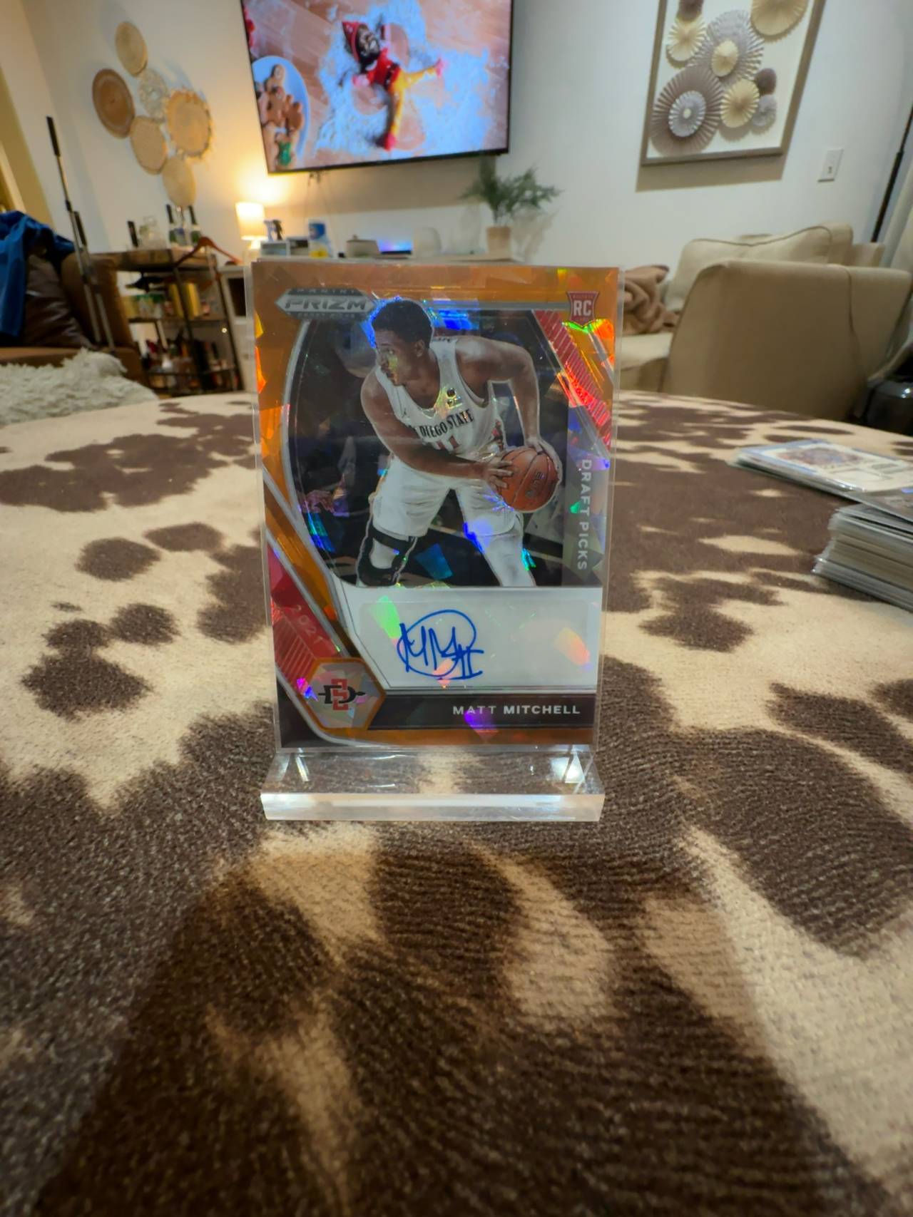 Panini Prizm Draft Picks Matt Mitchell Red Auto Autograph