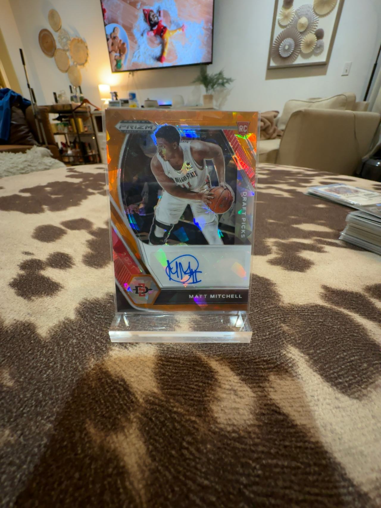 Panini Prizm Draft Picks Matt Mitchell Red Auto Autograph