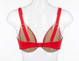 Shade & Shore Red Underwire Bikini (TOP ONLY) sz 34DD - Image 1