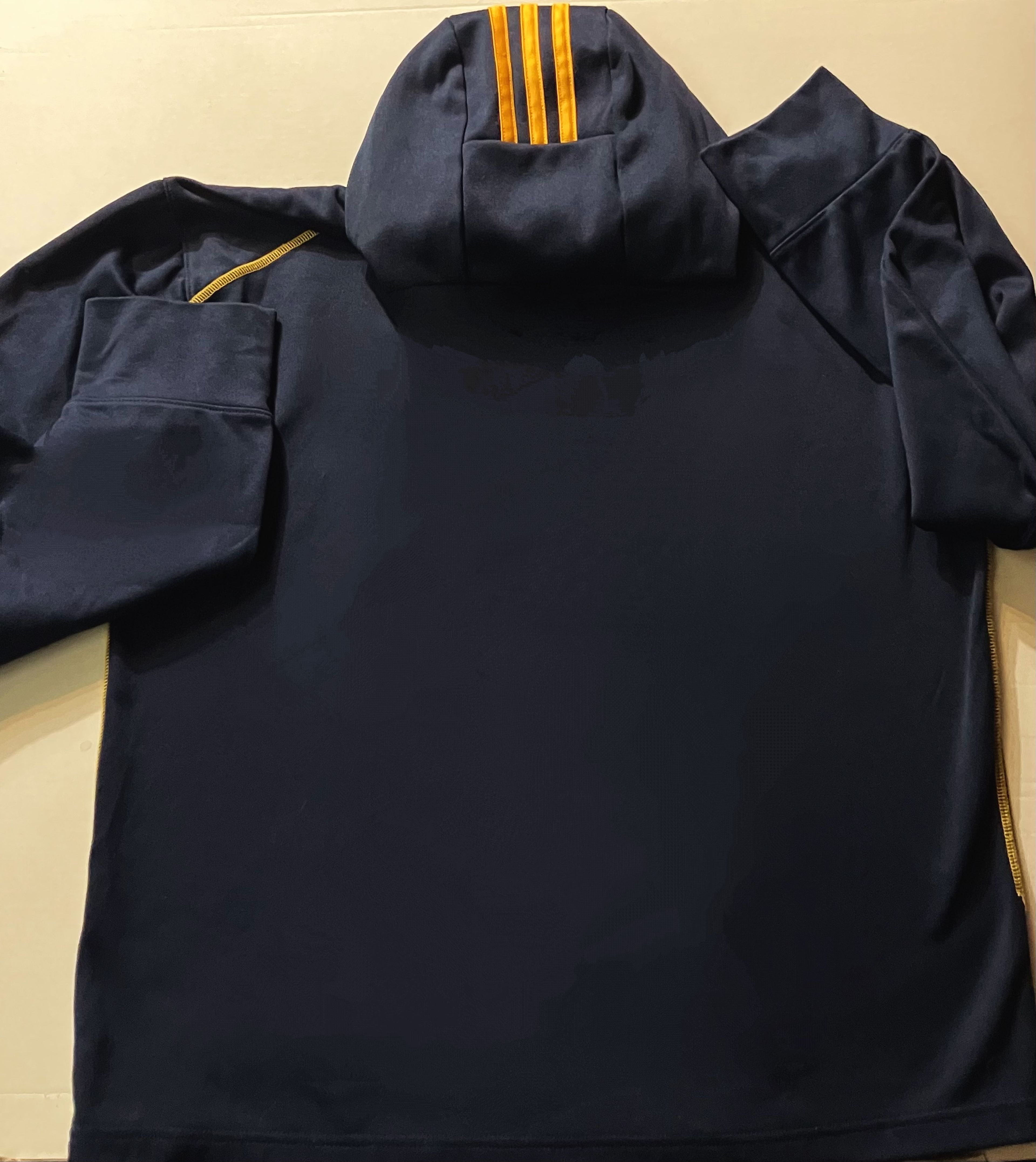 Beckham Era 2007 LA Galaxy Pull Over Hoodie Navy/ Gold Like New Used Embroided - Image 3