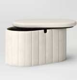 Target Room Essentials Folding Double Storage Bench Cream - Image 2