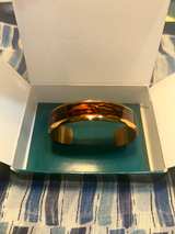 Sergio Lub Tortoise Shell Design Brass Magnetic Bracelet - Image 1