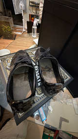 Louis Vuitton Frontrow Black Patent Leather Low Top Sneakers - Image 5
