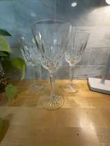 3 Waterford Crystal Lismore Claret Wine Glasses - Image 1