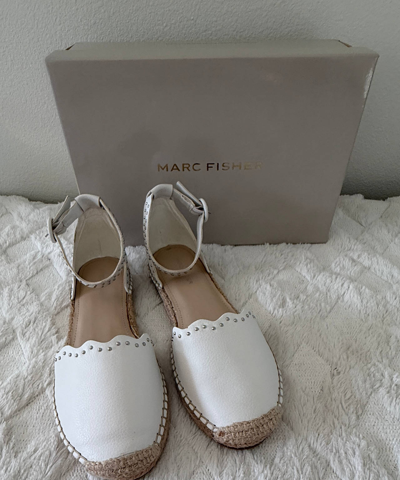 Marc Fisher Alida Studded Espadrille Flat