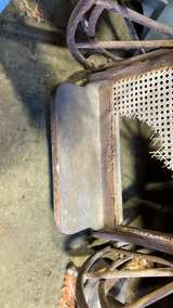 Antique Oak and Cane Wheelchair - Image 2