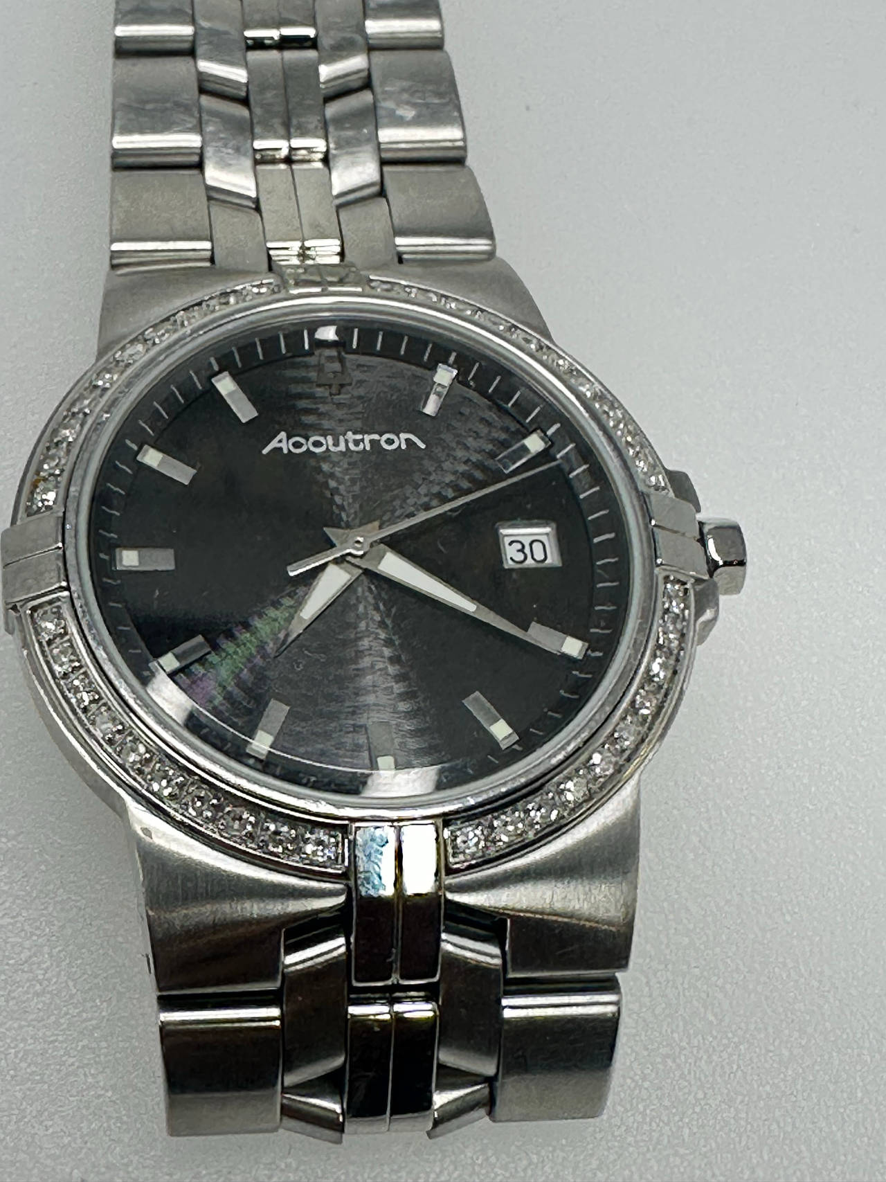 Bulova Accutron Greenwich Watch with Diamond Bezel